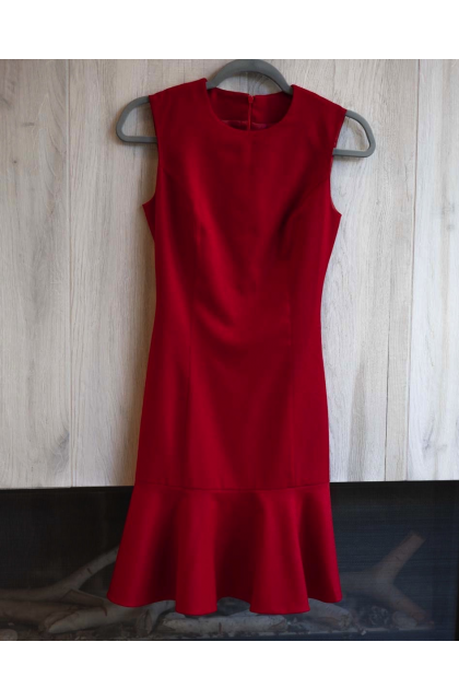 red wool dress | CHANCE ALLURE